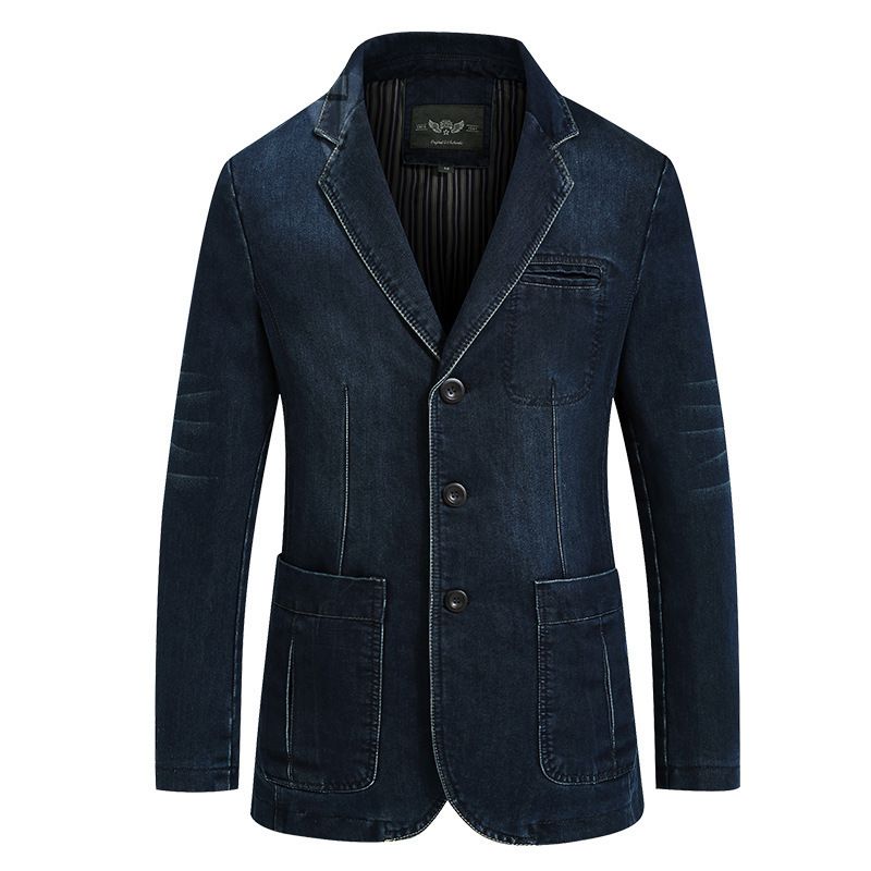 Blazer Sportjakke For Menn Slim Tre Knapper Lapplommer