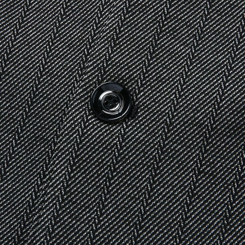 Blazer Sportsfrakk For Menn Stripe Høst / Vinter Flat Krage Klafflommer To Knapper - Grå